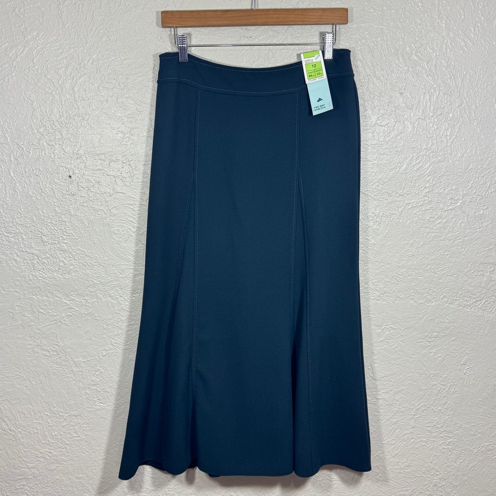 Marks & Spencer A-Line Maxi Skirt UK 12 US 8 Old Money Minimalist Quiet Luxury